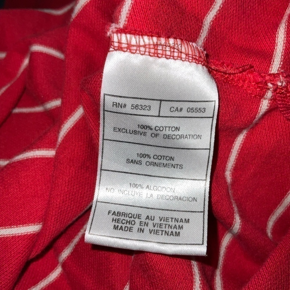 Men’s vintage retro Nike silver tab red black polo shirt size L large Pre own it - Picture 4 of 5